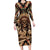 native-american-skull-family-matching-long-sleeve-bodycon-dress-and-hawaiian-shirt-with-tribal-prints