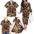 native-american-skull-family-matching-off-shoulder-long-sleeve-dress-and-hawaiian-shirt-with-tribal-prints