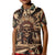 Native American Skull Kid Polo Shirt with Tribal Prints - Wonder Print Shop