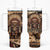 Native American Skull Tumbler With Handle with Tribal Prints - Wonder Print Shop