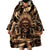 Native American Skull Wearable Blanket Hoodie with Tribal Prints - Wonder Print Shop