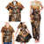 Skull Cowboy Family Matching Tank Maxi Dress and Hawaiian Shirt Rise Em Cowboy - Wonder Print Shop