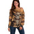 Skull Cowboy Off Shoulder Sweater Rise Em Cowboy - Wonder Print Shop