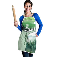 Custom Disc Golf Apron with Forest Landscape Basket Silhouette - Wonder Print Shop