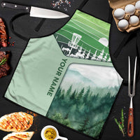 Custom Disc Golf Apron with Forest Landscape Basket Silhouette - Wonder Print Shop