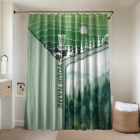Custom Disc Golf Bathroom Set with Forest Landscape Basket Silhouette - Wonder Print Shop