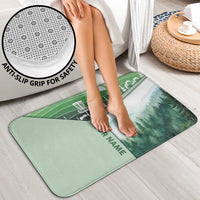 Custom Disc Golf Bathroom Set with Forest Landscape Basket Silhouette - Wonder Print Shop