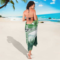 Custom Disc Golf Sarong with Forest Landscape Basket Silhouette - Wonder Print Shop