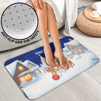 Funny Christmas Reindeer Bowling Custom Bathroom Set with Reindeer Snow Scene - Wonder Print Shop