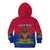 Custom Haiti Kid Hoodie Ayiti Coat Of Arms With Map TS06 - Wonder Print Shop