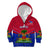 Custom Haiti Kid Hoodie Ayiti Coat Of Arms With Map TS06 - Wonder Print Shop