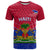 Custom Haiti T Shirt Ayiti Coat Of Arms With Map TS06 - Wonder Print Shop