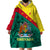 Custom Grenada Wearable Blanket Hoodie Coat Of Arms With Bougainvillea Flowers TS06 - Wonder Print Shop