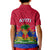 Haiti Kid Polo Shirt Ayiti Coat Of Arms With Map TS06 - Wonder Print Shop