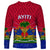 Haiti Long Sleeve Shirt Ayiti Coat Of Arms With Map TS06 - Wonder Print Shop