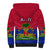 Haiti Sherpa Hoodie Ayiti Coat Of Arms With Map TS06 - Wonder Print Shop