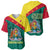 Grenada Baseball Jersey Coat Of Arms With Bougainvillea Flowers TS06 - Wonder Print Shop