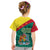 Grenada Kid T Shirt Coat Of Arms With Bougainvillea Flowers TS06 - Wonder Print Shop