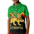 Ethiopia Kid Polo Shirt Coat Of Arms With Hand Drawn Pattern TS06 - Wonder Print Shop