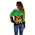 Ethiopia Off Shoulder Sweater Coat Of Arms With Hand Drawn Pattern TS06 - Wonder Print Shop