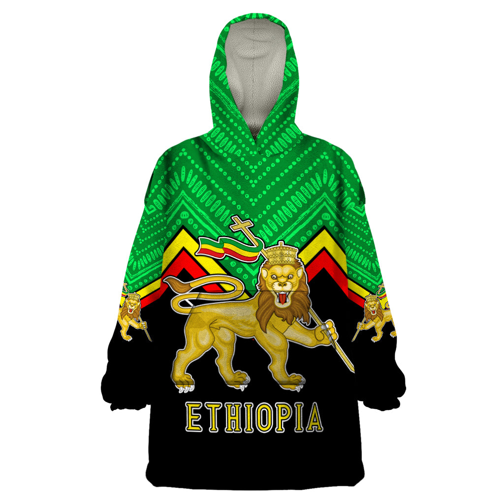 ethiopia-wearable-blanket-hoodie-coat-of-arms-with-hand-drawn-pattern