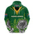 Personalised South Africa Hoodie King Protea With Flag TS06 - Wonder Print Shop