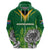 Personalised South Africa Hoodie King Protea With Flag TS06 - Wonder Print Shop