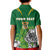 Personalised South Africa Kid Polo Shirt King Protea With Flag TS06 - Wonder Print Shop