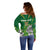 Personalised South Africa Off Shoulder Sweater King Protea With Flag TS06 - Wonder Print Shop