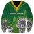 Personalised South Africa Sweatshirt King Protea With Flag TS06 - Wonder Print Shop