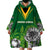 Personalised South Africa Wearable Blanket Hoodie King Protea With Flag TS06 - Wonder Print Shop