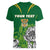 Personalised South Africa Women V Neck T Shirt King Protea With Flag TS06 - Wonder Print Shop