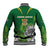 South Africa Baseball Jacket King Protea With Flag TS06 - Wonder Print Shop