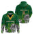 South Africa Hoodie King Protea With Flag TS06 - Wonder Print Shop