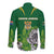 South Africa Long Sleeve Button Shirt King Protea With Flag TS06 - Wonder Print Shop