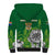 South Africa Sherpa Hoodie King Protea With Flag TS06 - Wonder Print Shop