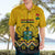 Personalised Ghana Hawaiian Shirt Kente Pattern And Adinkra Pattern Mix Coat Of Arms TS06 - Wonder Print Shop