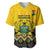 Ghana Baseball Jersey Kente Pattern And Adinkra Pattern Mix Coat Of Arms TS06 - Wonder Print Shop