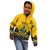 Ghana Kid Hoodie Kente Pattern And Adinkra Pattern Mix Coat Of Arms TS06 - Wonder Print Shop