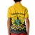 Ghana Kid Polo Shirt Kente Pattern And Adinkra Pattern Mix Coat Of Arms TS06 - Wonder Print Shop