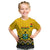 Ghana Kid T Shirt Kente Pattern And Adinkra Pattern Mix Coat Of Arms TS06 - Wonder Print Shop