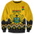 Ghana Sweatshirt Kente Pattern And Adinkra Pattern Mix Coat Of Arms TS06 - Wonder Print Shop