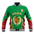 Senegal Baseball Jacket Africa Tribal Pattern With Coat Of Arms TS06 - Wonder Print Shop