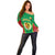 Senegal Off Shoulder Sweater Africa Tribal Pattern With Coat Of Arms TS06 - Wonder Print Shop