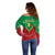 Senegal Off Shoulder Sweater Africa Tribal Pattern With Coat Of Arms TS06 - Wonder Print Shop