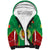 Senegal Sherpa Hoodie Africa Tribal Pattern With Coat Of Arms TS06 - Wonder Print Shop