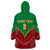 Personalised Senegal Wearable Blanket Hoodie Africa Tribal Pattern With Coat Of Arms TS06 - Wonder Print Shop