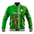 Ireland Baseball Jacket Cross With Shamrock Simple Style TS06 - Wonder Print Shop