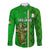 Ireland Long Sleeve Button Shirt Cross With Shamrock Simple Style TS06 - Wonder Print Shop