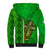 Ireland Sherpa Hoodie Cross With Shamrock Simple Style TS06 - Wonder Print Shop